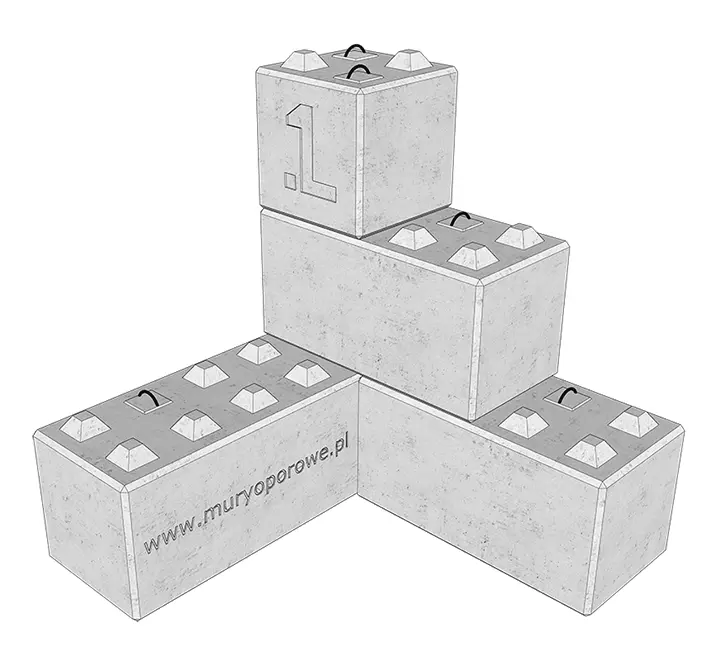 bloki betonowe oporowe z uchwytami