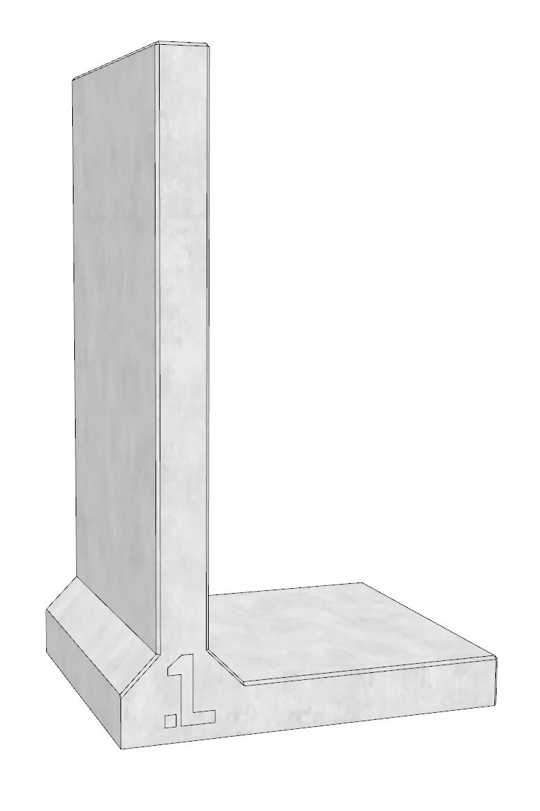 mur oporowy L do budowy silosów betonowych | Lider