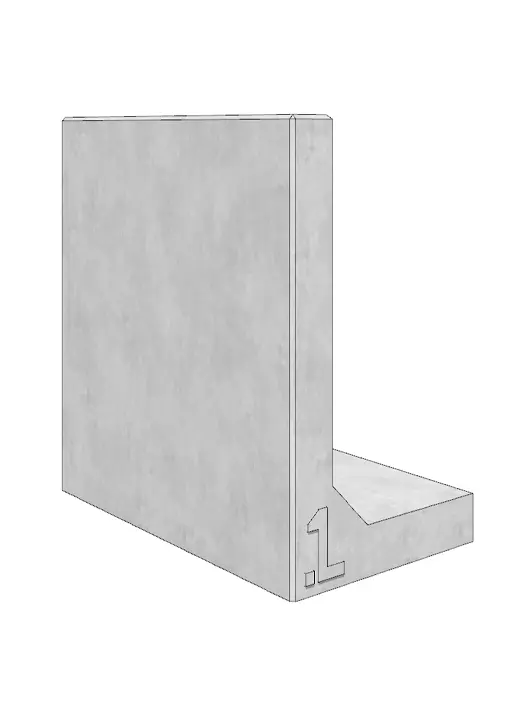 murek oporowy wysokości 100cm | www.muryoporowe.pl